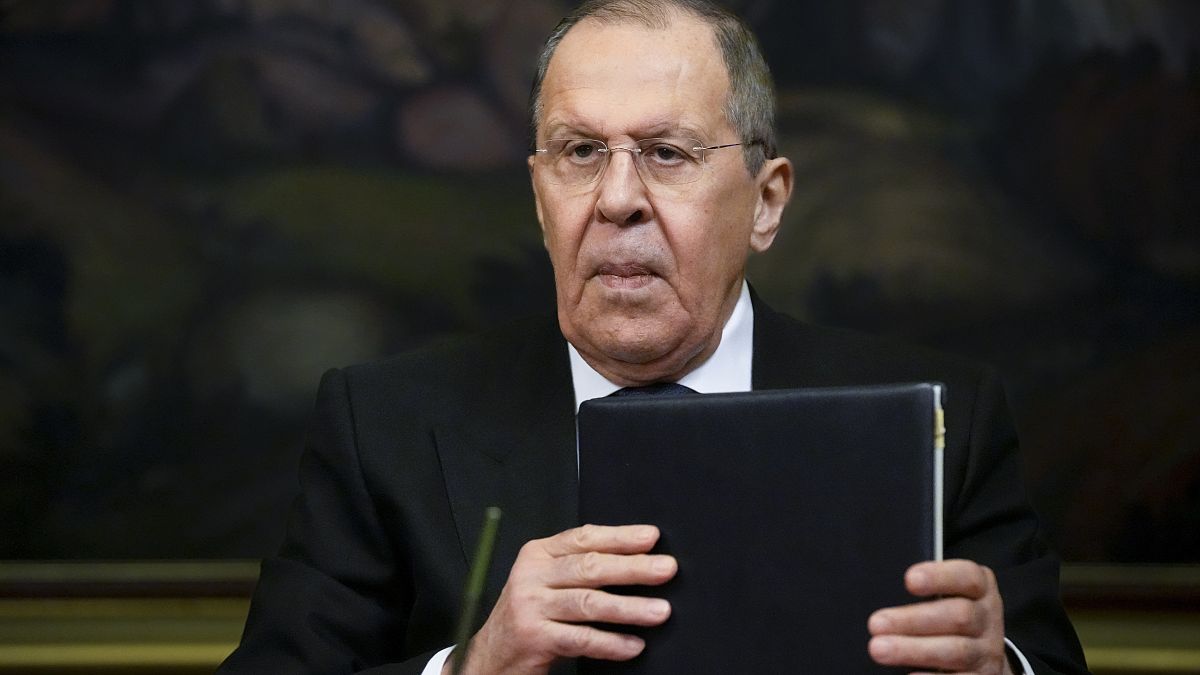 Szergej Lavrov sajtótájékoztatót tart Moszkvában