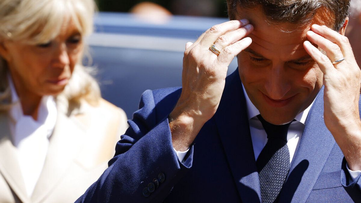 Emmanuel Macron au Touquet, le 12 juin 2022