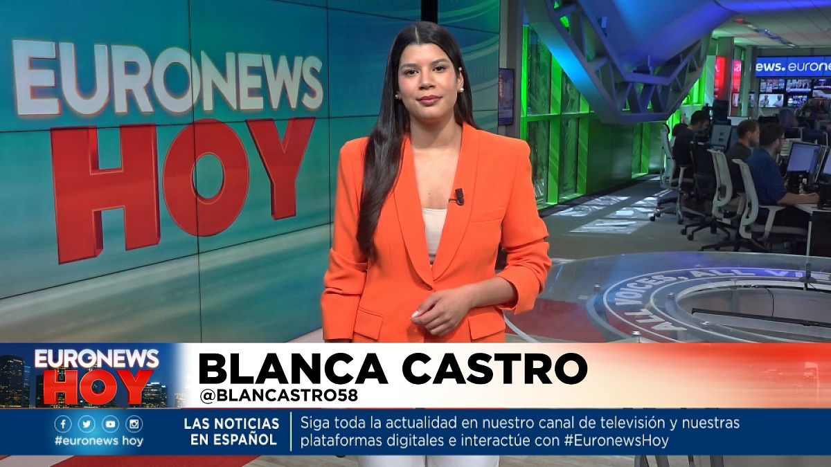Blanca Castro presenta la edición de Euronews Hoy. 