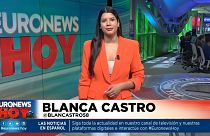 Blanca Castro presenta la edición de Euronews Hoy.
