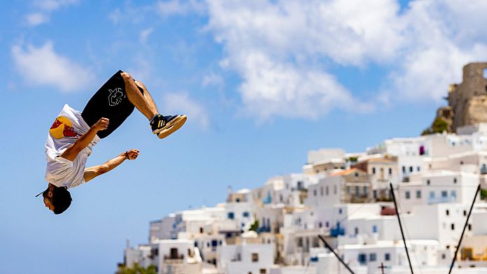 Watch: World's best freerunners compete in parkour's most prestigious competition in Greece
