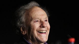 Jean-Louis Trintignant speaks during a press conference for Love at the 65th international film festival, in Cannes, southern France, May 20, 2012. 