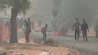 Zusammenstöße zwischen Demonstranten und Polizei in Dakar, Senegal, 17.06.2022