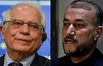 امیرعبداللهیان وزیر خارجه ایران و جوزپ بورل مسئول سیاست خارجی اتحادیه اروپا
