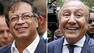 Les deux candidats à la présidence colombienne : Gustavo Petro, à gauche, le 17 juin 2018 ; et Rodolfo Hernandez, le 2 juin 2022, à Bogota, en Colombie.