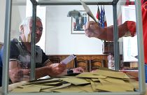 Szavazókör a francia parlamenti választáson 