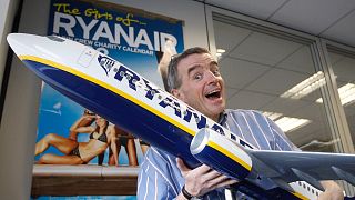 Micheal O'Leary a Ryanair dublini főhadiszállásán, 2008-ban
