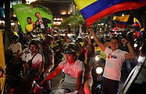 Celebraciones en las calles de Colombia tras la victoria de Gustavo Petro