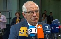 El jefe de la diplomacia de la UE, Josep Borrell, a su llegada a la reunión de ministros de Exteriores en Luxemburgo