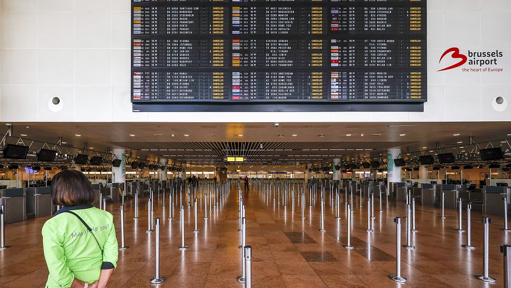 National strike sees Brussels airport cancel all outgoing flights