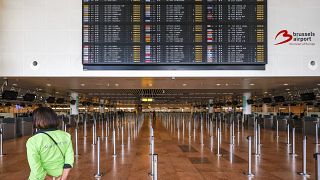 All departures out of the airport were cancelled on Monday after a general strike against the cost of living and wages took place in Belgium.
