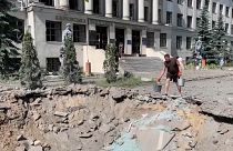 تخریب دانشکده دامپزشکی خارکیف در پی حمله  موشکی روسیه