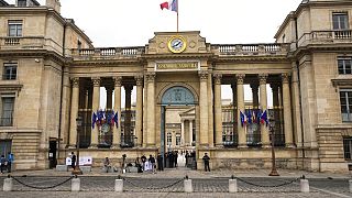 Здание Национального собрания - французского парламента - в Париже