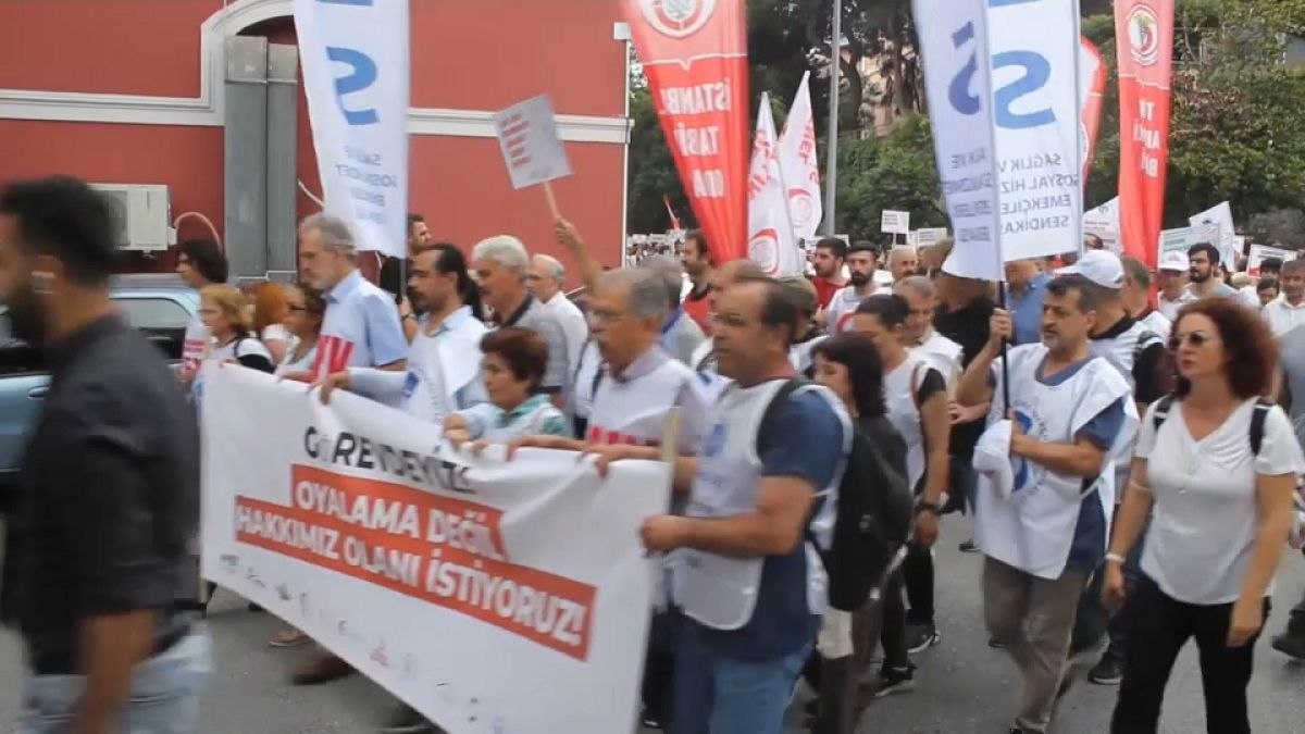 Акция протеста турецких медработников