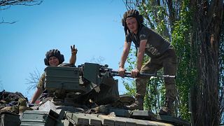 سربازان اوکراینی در منطقه دونتسک، دوشنبه ۲۰ ژوئن