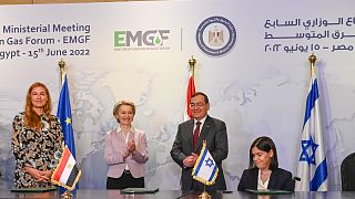 Presidente da Comissão Europeia anunciou acordo de fornecimento de gás com Egito e Israel