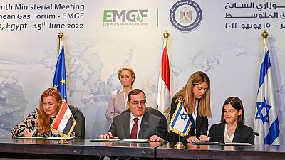 The EU has signed a non-binding memorandum with Israel and Egypt to boost LNG supplies.