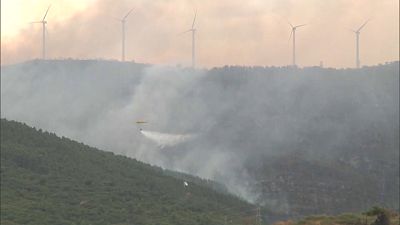 Fuego en Navarra (España)