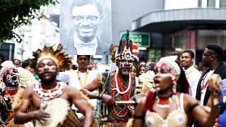 Congolese diaspora marches in Brussels to pay homage to Lumumba