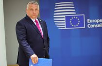 Orbán Viktor magyar miniszterelnök Brüsszelben