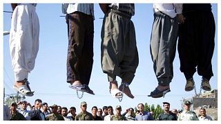 صورة من الارشيف-إعدام مدانين في إيران
