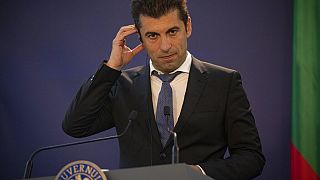 Le Premier ministre bulgare Kiril Petkov à Bucarest, Roumanie, le 29 avril 2022.
