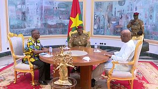 Burkina junta leader holds talks with overthrown president