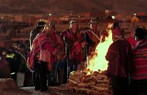 Bolivians welcome Andean new year in winter solstice