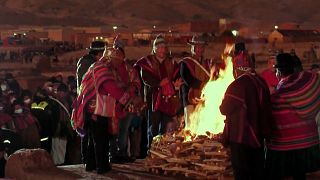 Bolivians welcome Andean new year in winter solstice