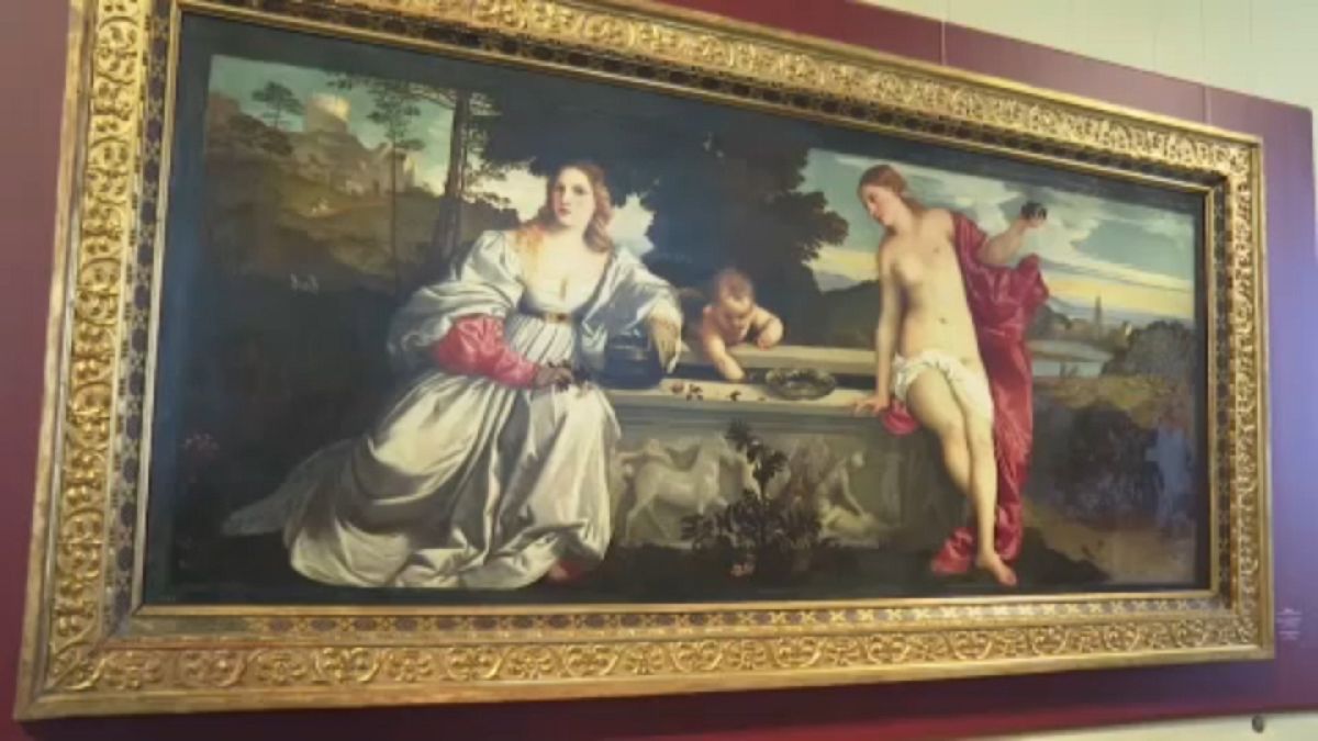 "Amor sacro y profano",  cuadro de Tiziano