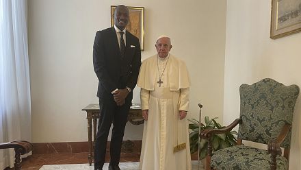 Le Pape François a reçu le basketteur congolais Bismack Biyombo