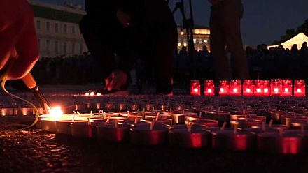Candles lit as St Petersburg remembers WW2 invasion