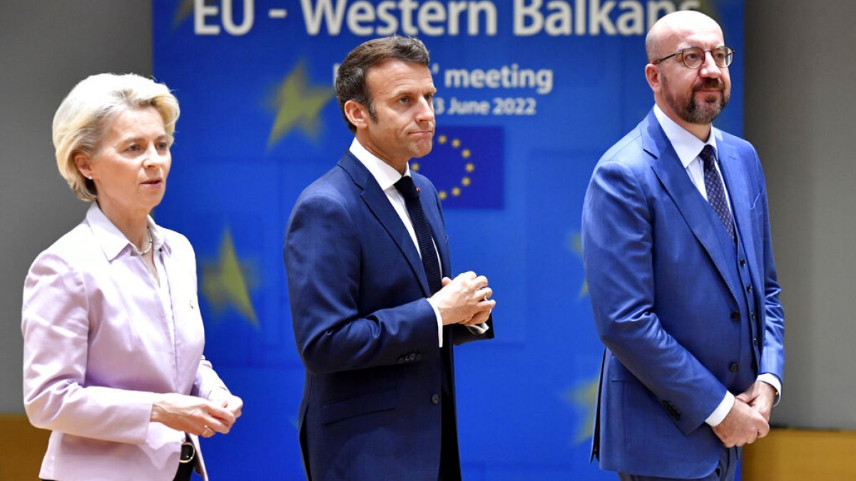 Представители руководства Евросоюза на саммите "ЕС - Западные Балканы", 23 июня 2022 г. 