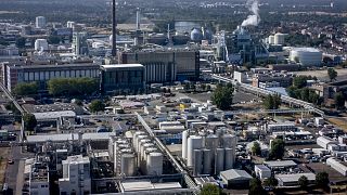The Industrial Park of Hoechst is pictured in Frankfurt, Germany, June 23, 2022. Germany activated the second phase of its three-stage emergency plan for natural gas.