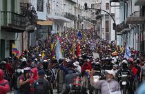 Демонстрация в Кито.