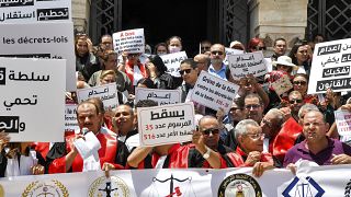 Tunisian judges strike for third week after mass sackings