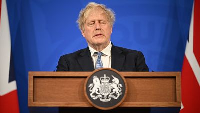 ritain's Prime Minister Boris Johnson speaks during a press conference in Downing Street, London, Wednesday, May 25 2022.