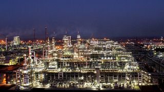 Hindistan'da bir petrol rafinerisi