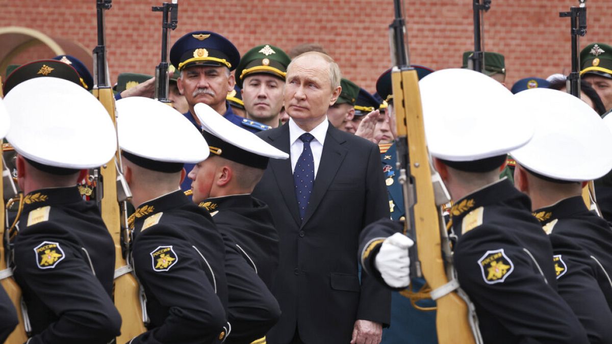 Vladimir Poutine à Moscou lors des commémorations de la Seconde guerre mondiale le 22/06/2022