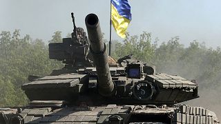 Un Tank ucraino in Donbass