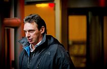 Dutch criminal Willem Holleeder pictured outside the courthouse of Haarlem in February 2014.
