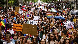 مسيرة فخر المثليين في باريس.