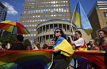 Pillanatkép a varsói Pride-felvonulásról