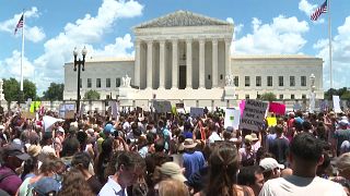Manifestación contra la desprotección del aborto en EEUU