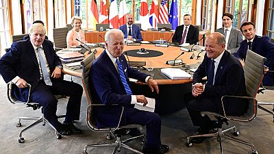 Los líderes del G7 reunidos en Elmau, Alemania, 26/6/2022