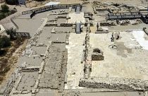 الموقع الأثري للقديس هيلاريون وسط قطاع غزة.