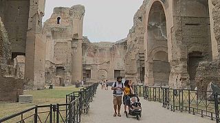 Die antike römische Stätte der Caracalla-Thermen