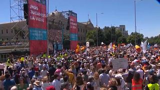 Manifestación antiabortista en Madrid, España, 26/6/2022