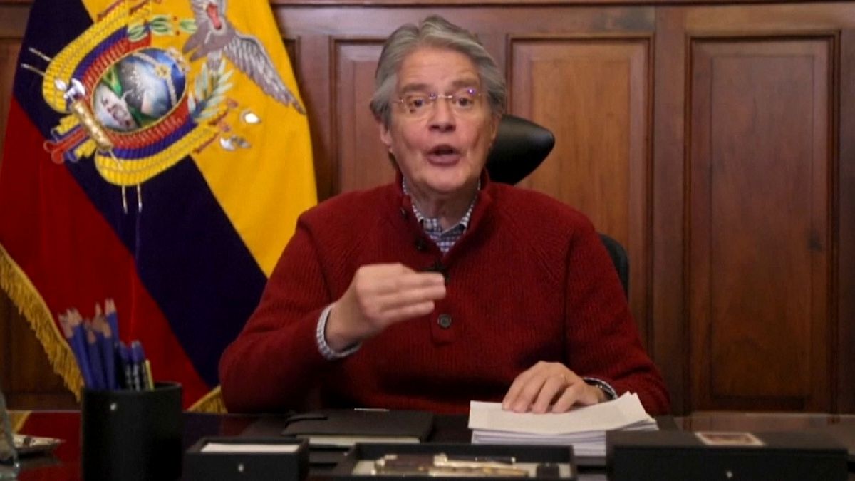 El presidente de Ecuador, Guillermo Lasso. 