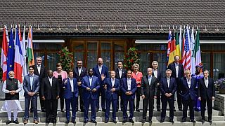 Лидеры стран G7 и Евросоюза на саммите в Германии